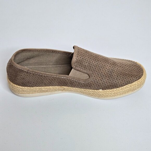 Esprit Shoes - Esprit Nadine Espadrille Brown Tan Slip On Perforated Flat Sneaker Shoe Sz 8
